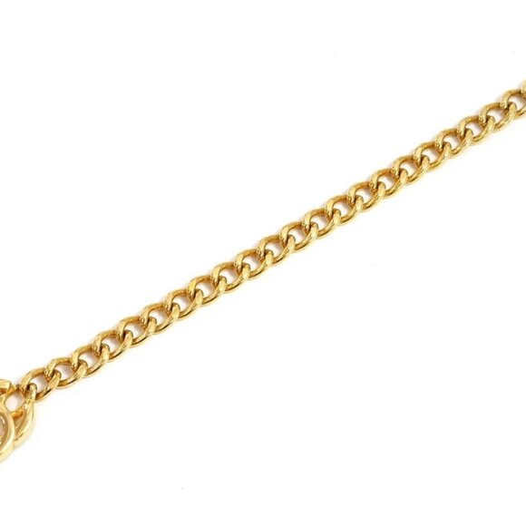 CHANEL CC Logo TurnLock Vintage Bracelet 6.9" Gold Tone 96P Auth w/Box #24055 - Picture 3 of 6